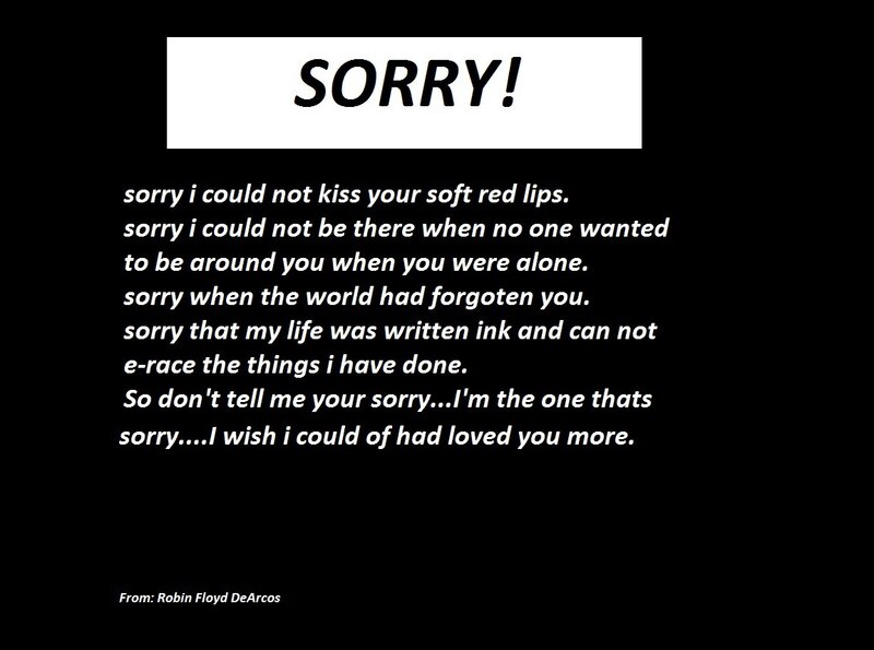 apology poem image