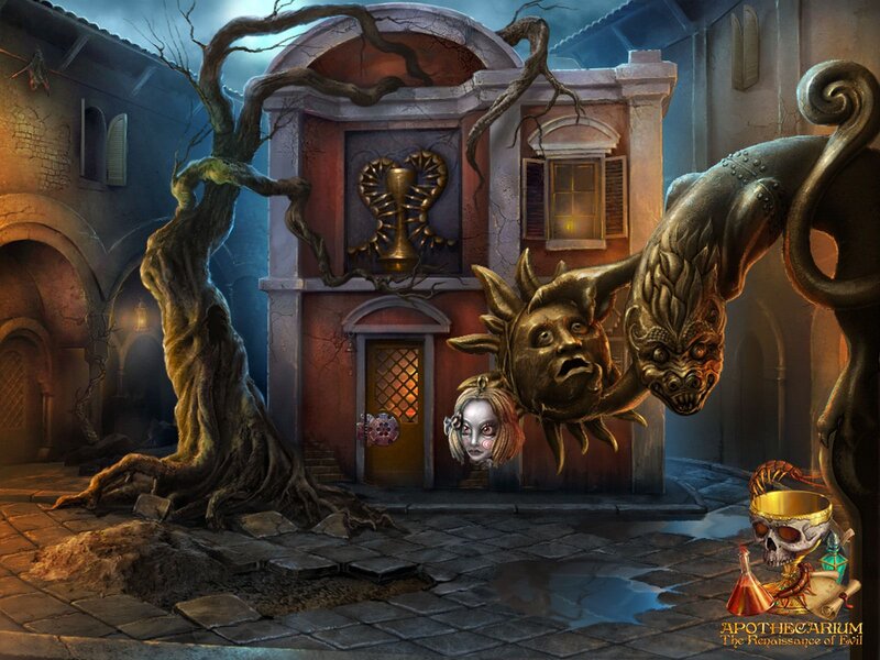 Apothecary Building at Night