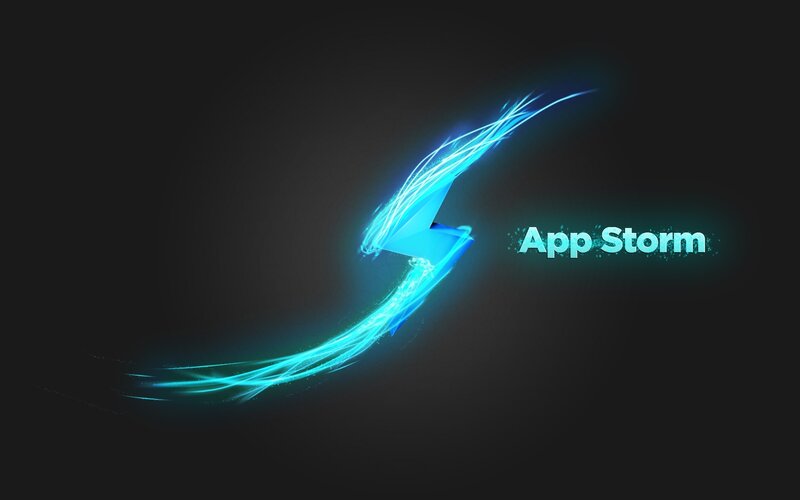 App Storm logo with lightning effect