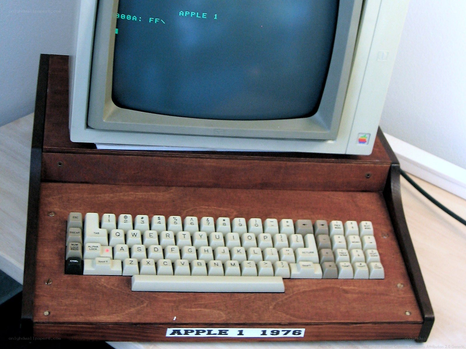Apple 1 computer from 1976