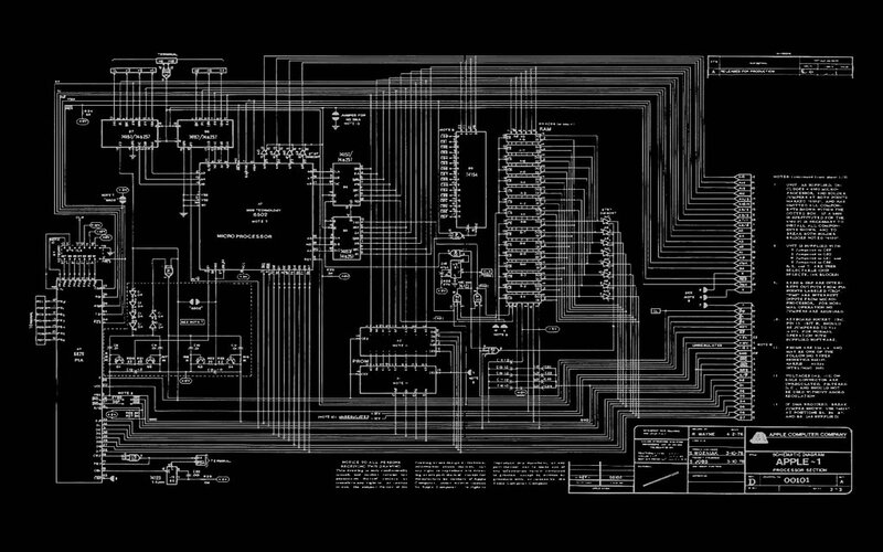 Apple-1 processor schematic