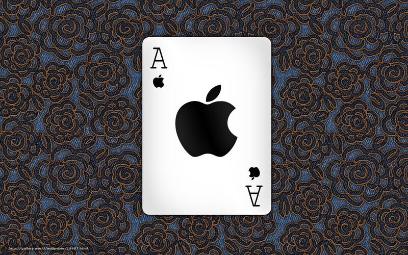 Apple ace playing card