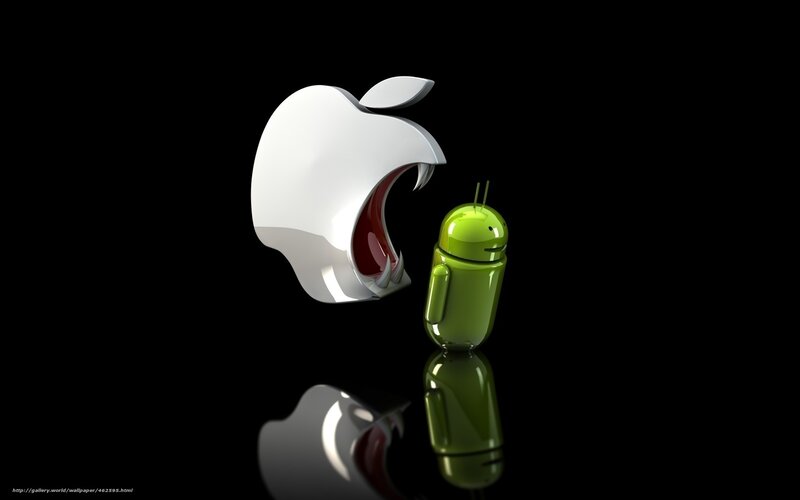 Apple and Android Logos
