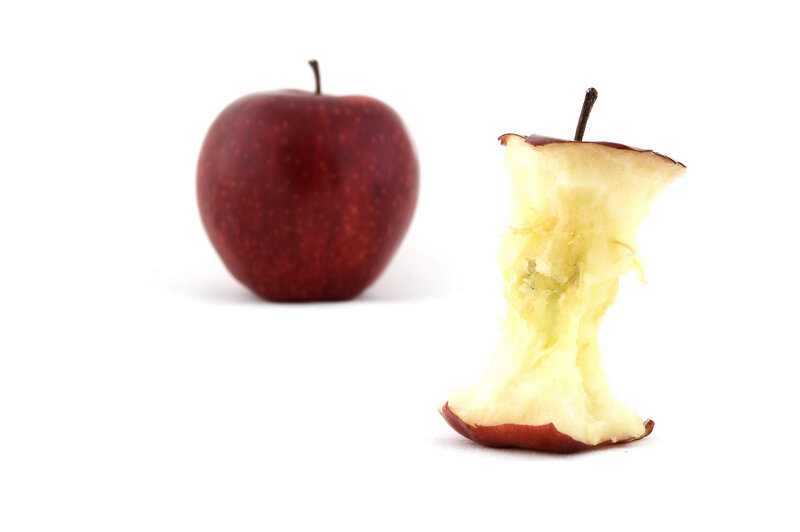 apple and apple core