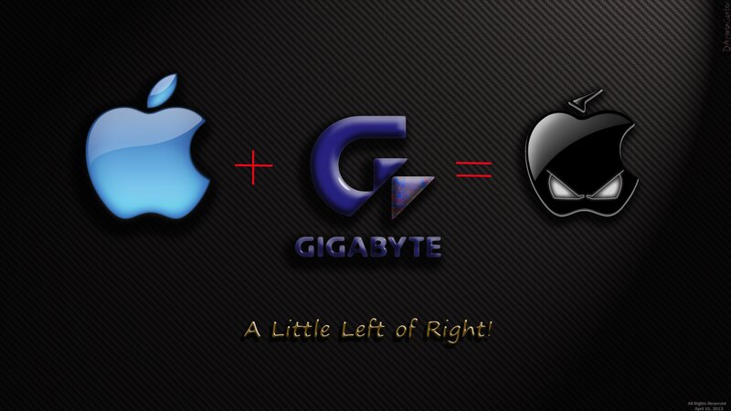 Apple and Gigabyte Logos