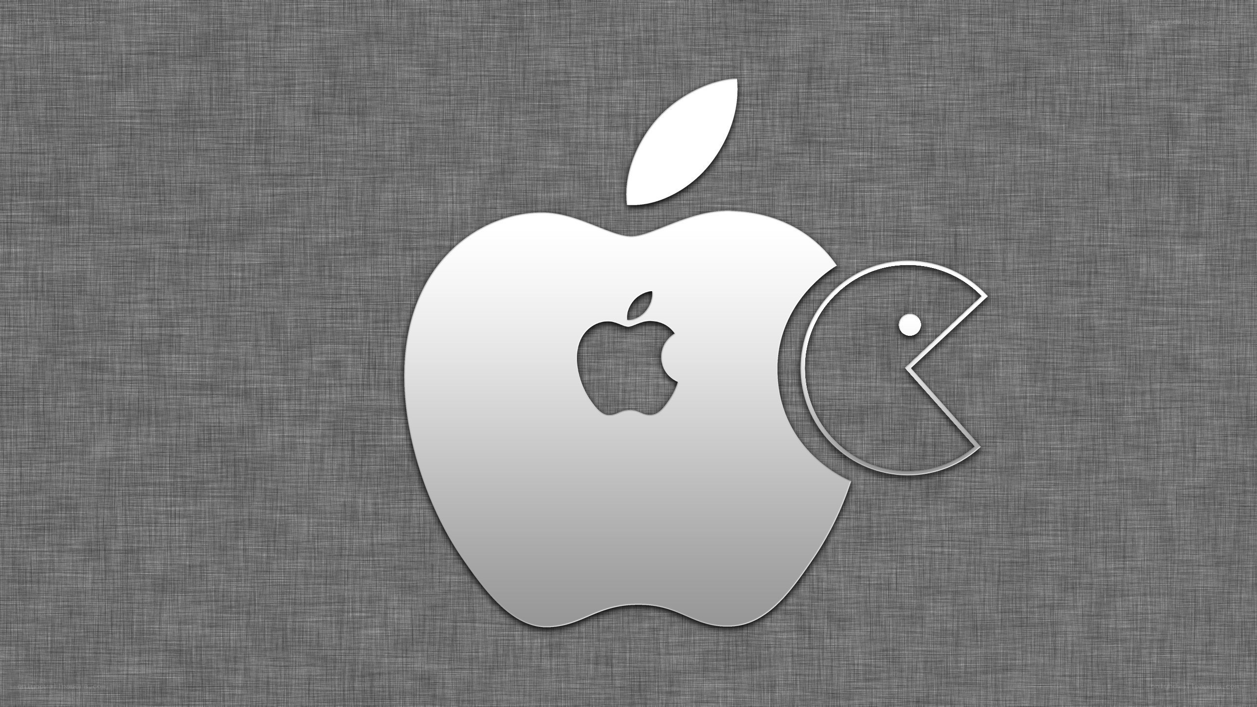 Apple and Pac-Man logo design