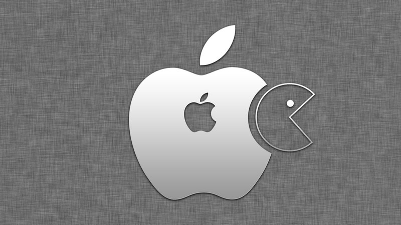 Apple and Pac-Man logo