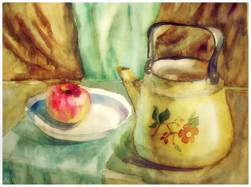 Apple and Teapot