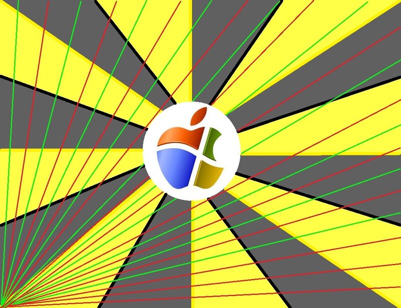 Apple and Windows Logo
