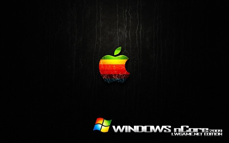 Apple and Windows nCore wallpaper