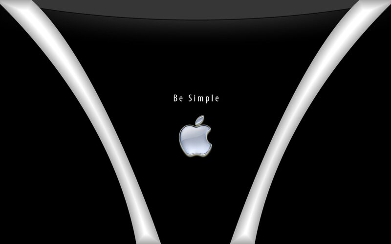 Apple Be Simple wallpaper