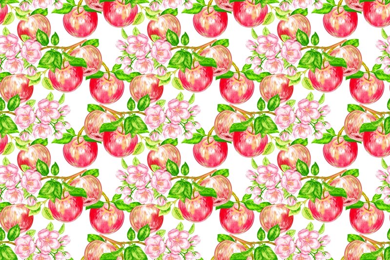 Apple Blossoms and Apples