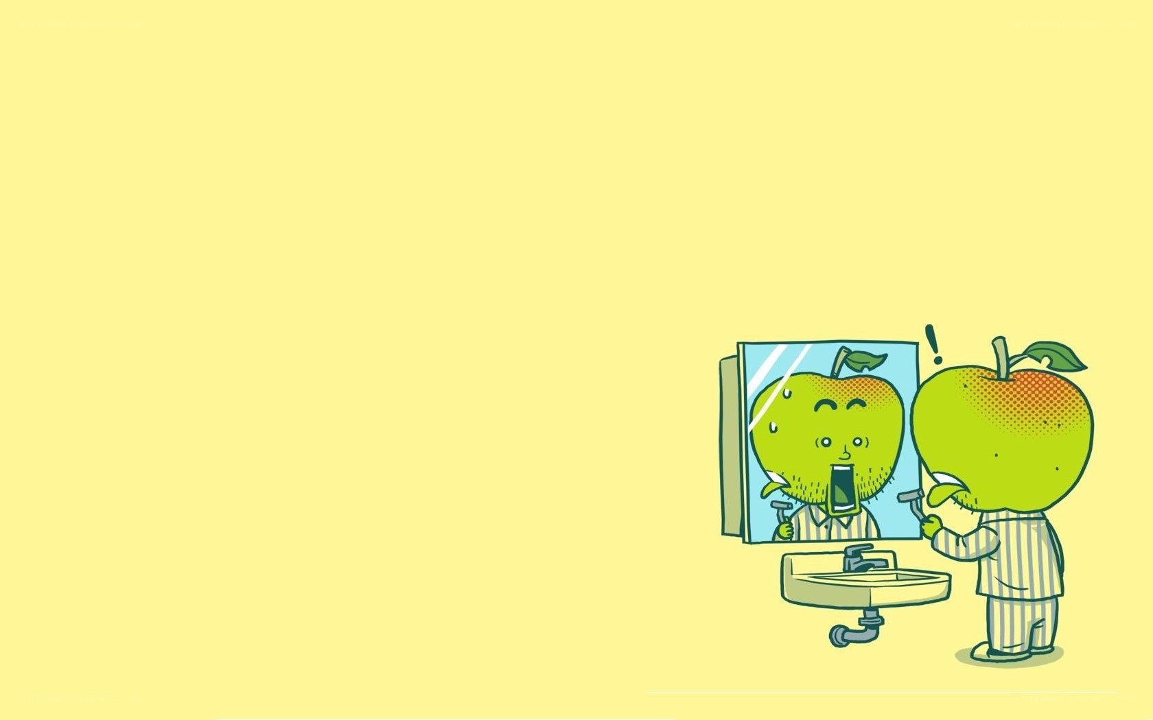 apple character shaving