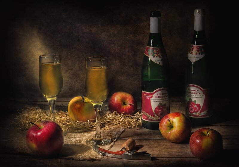 Apple Cider Still Life