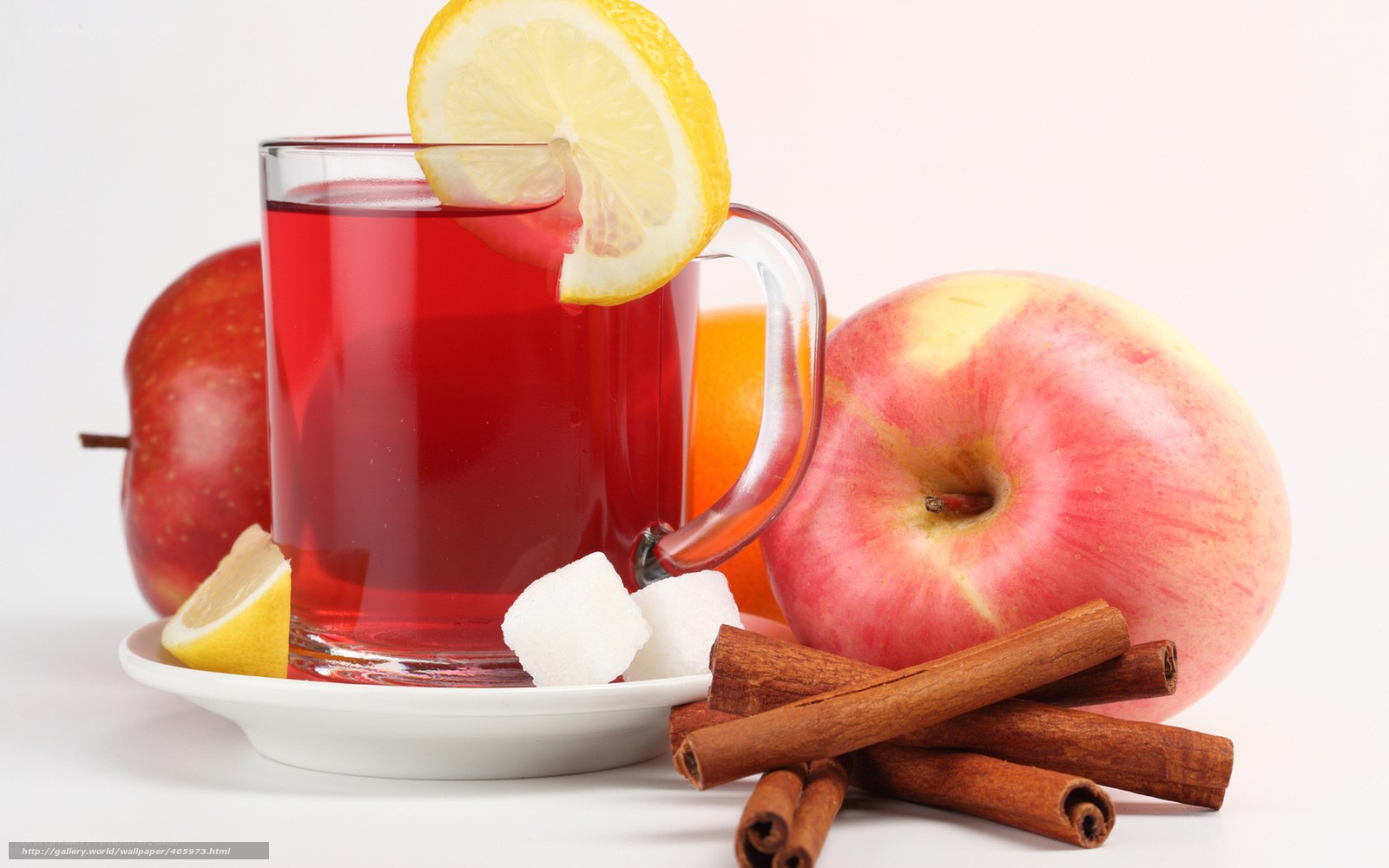 apple cinnamon tea with lemon