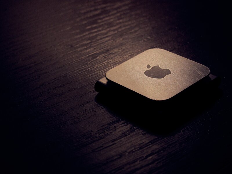 Apple Device on Wood — Black