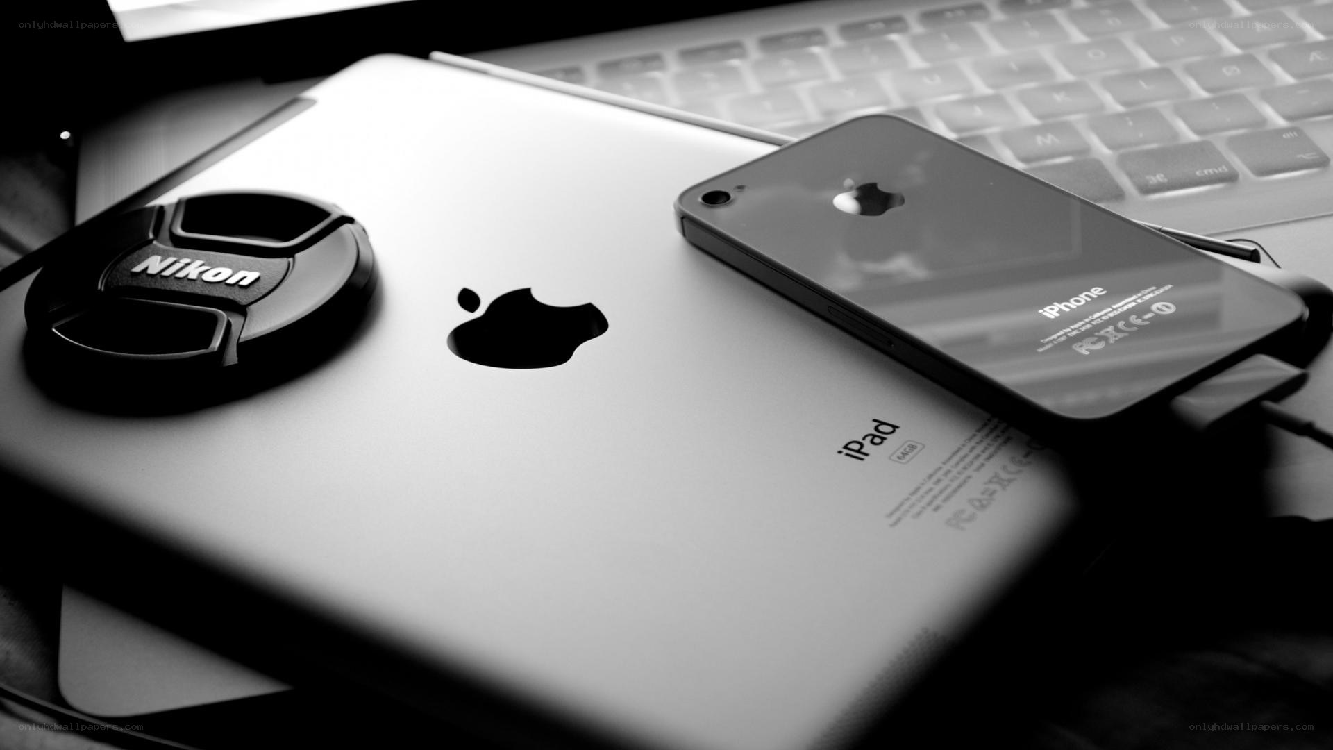 Apple devices with Nikon lens cap