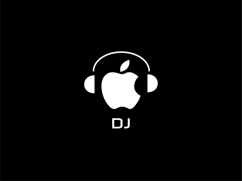 Apple DJ logo design