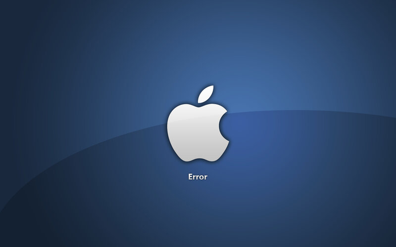 Apple error screen