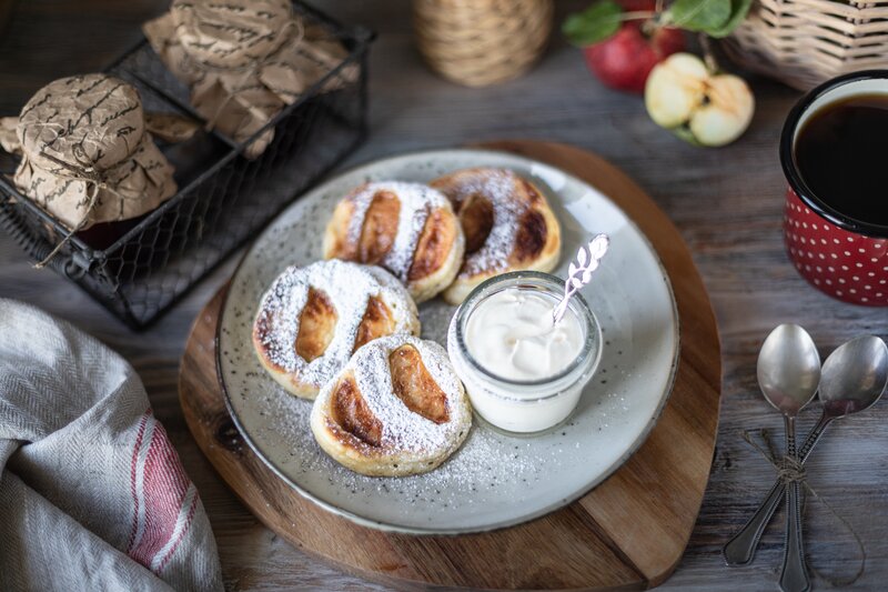 Apple-filled Pastries — Brown, Cozy