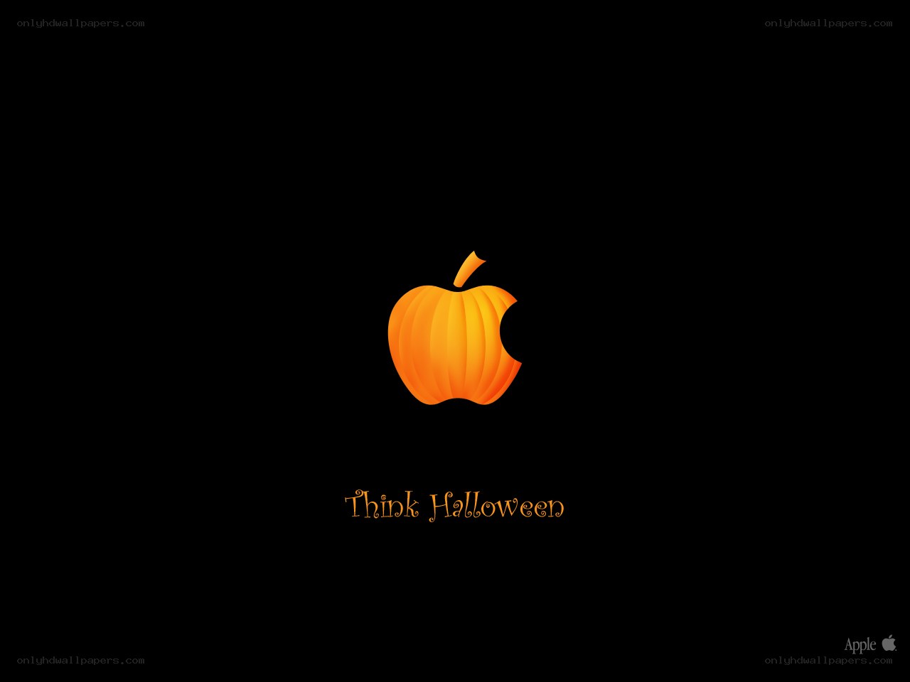 Apple Halloween theme