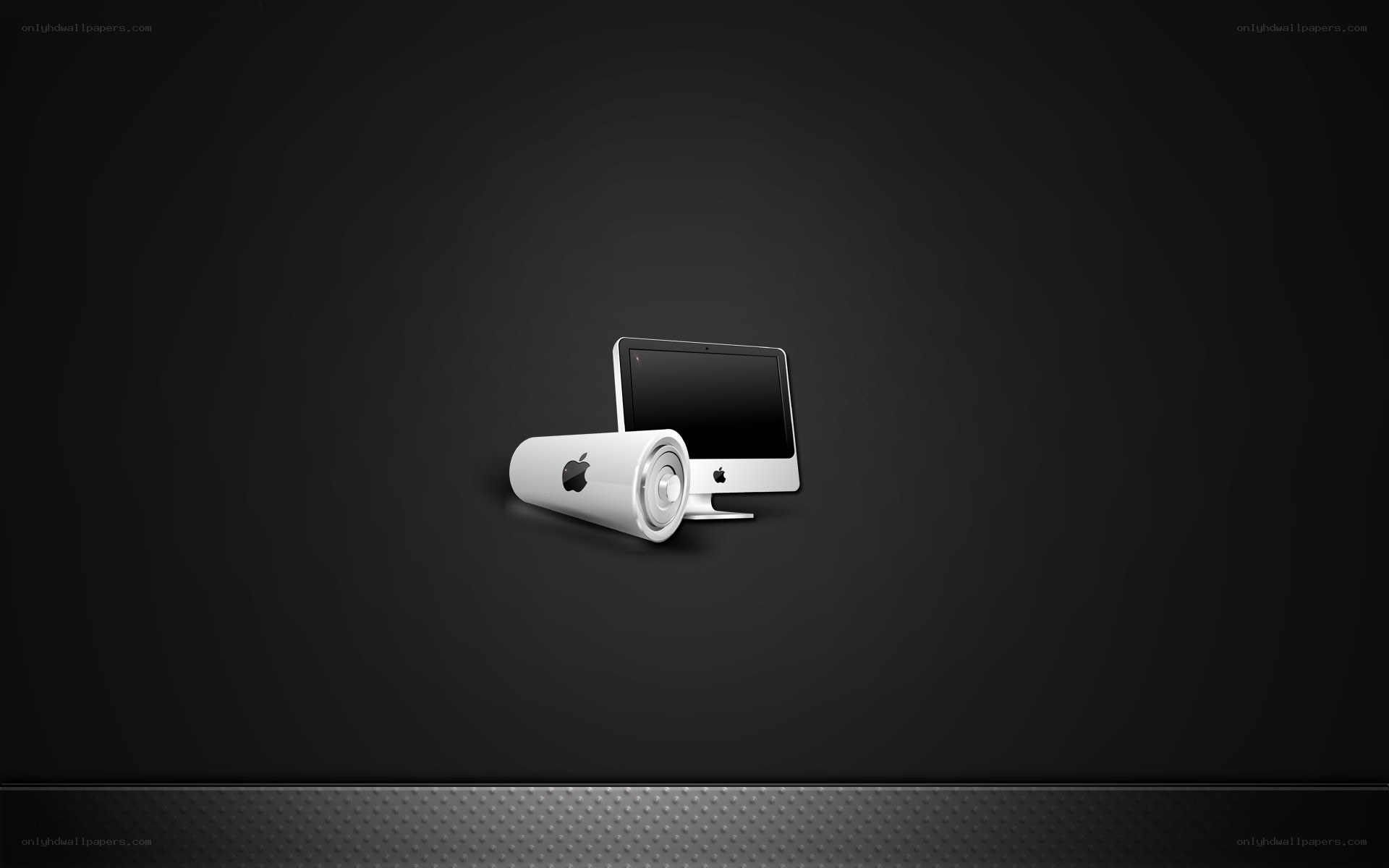 Apple iMac and speaker