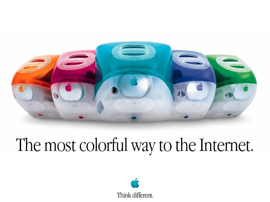 Apple iMac colorful ad