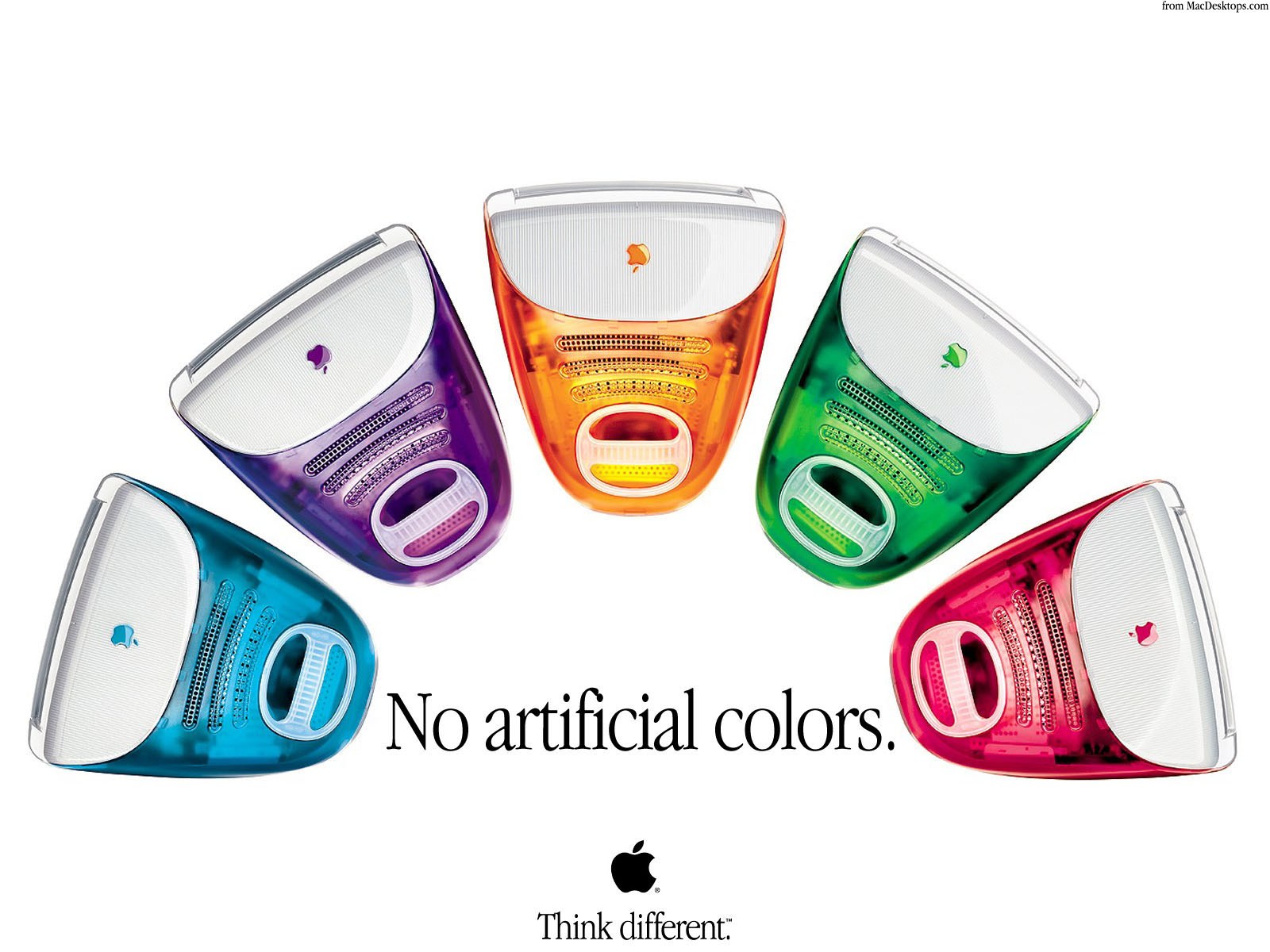 Apple iMac colorful ad