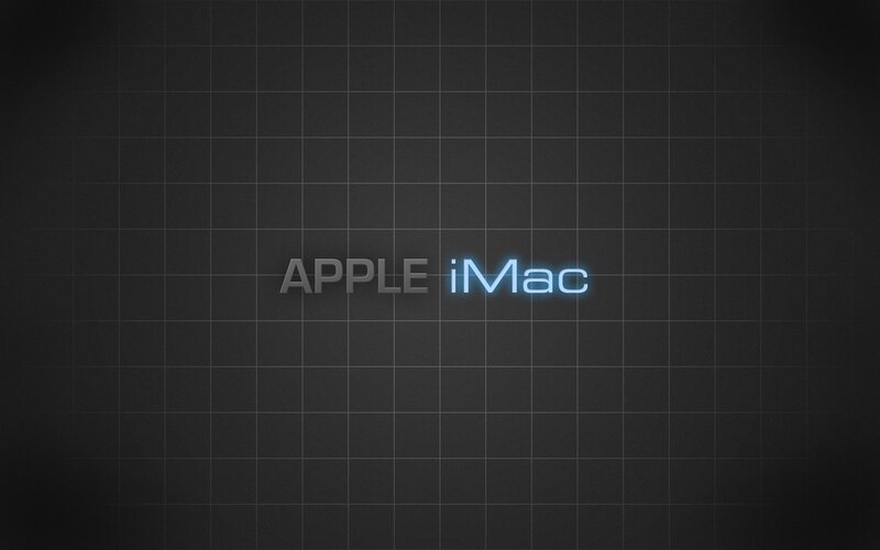 Apple iMac logo on grid