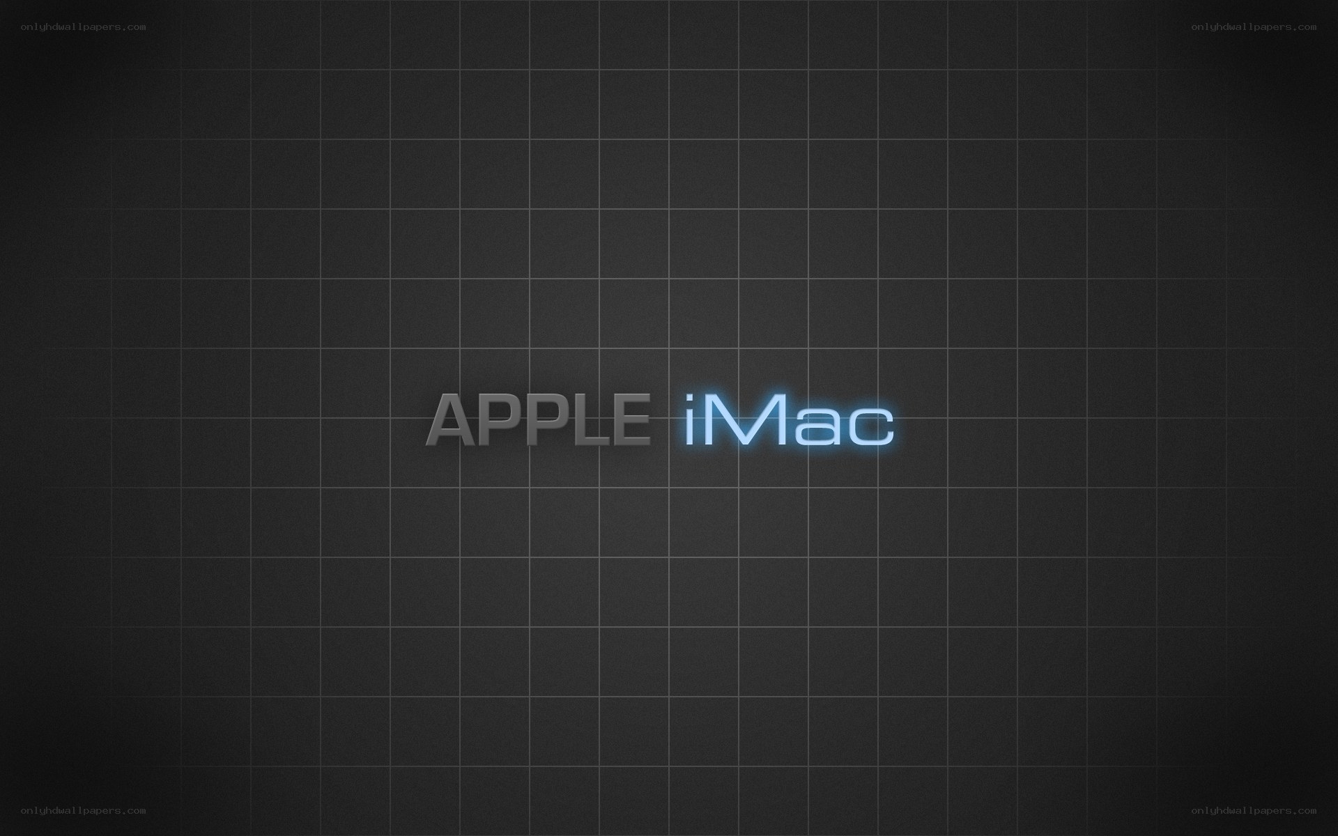 Apple iMac logo on grid