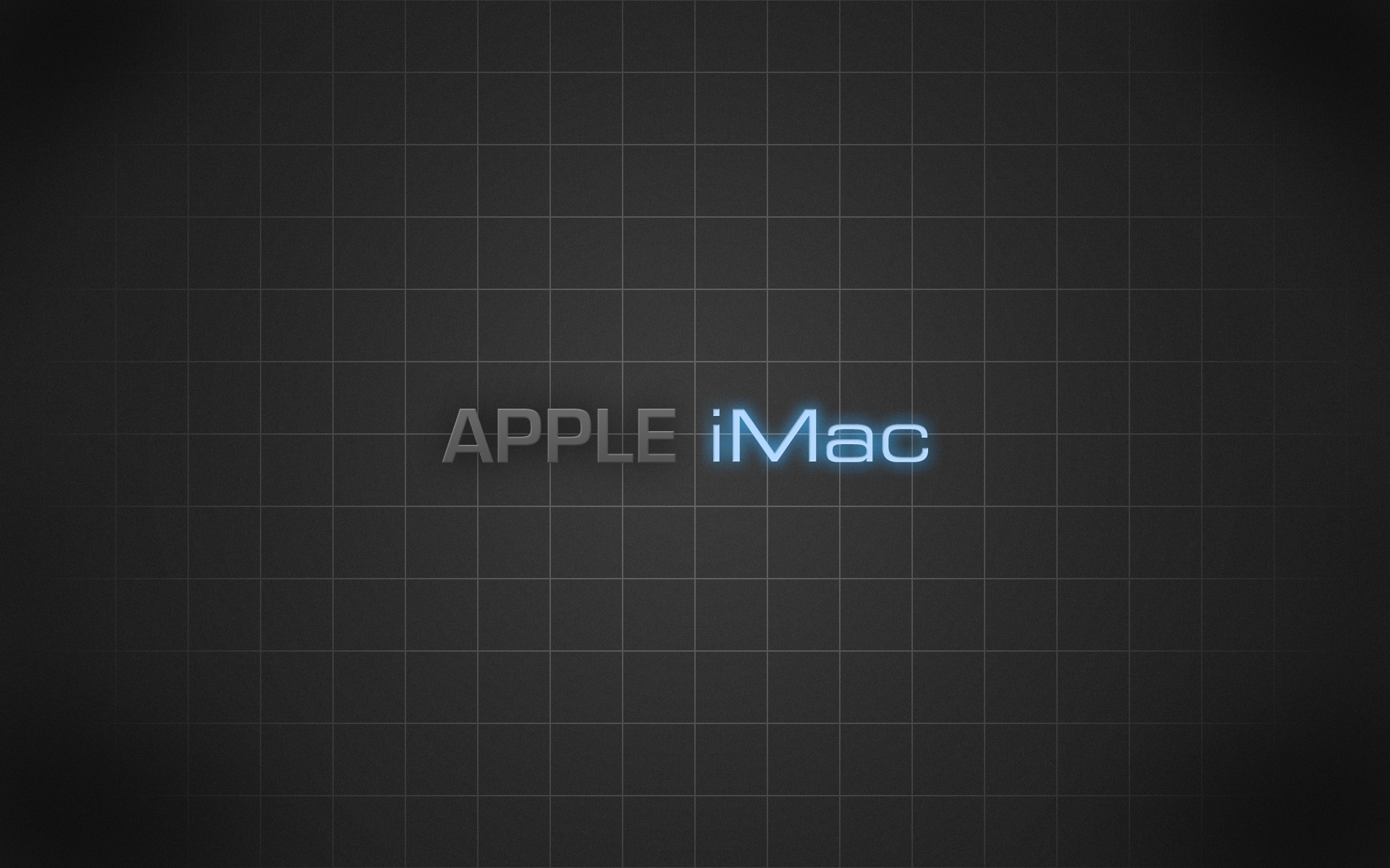 Apple iMac logo on grid
