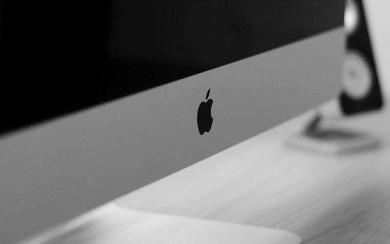 Apple iMac on desk