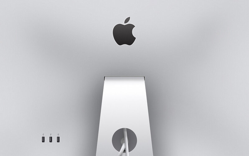Apple iMac rear view