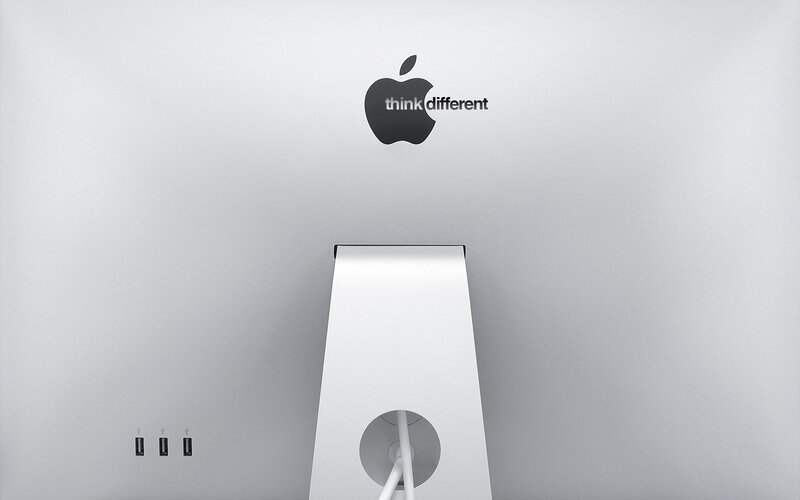 Apple iMac rear view