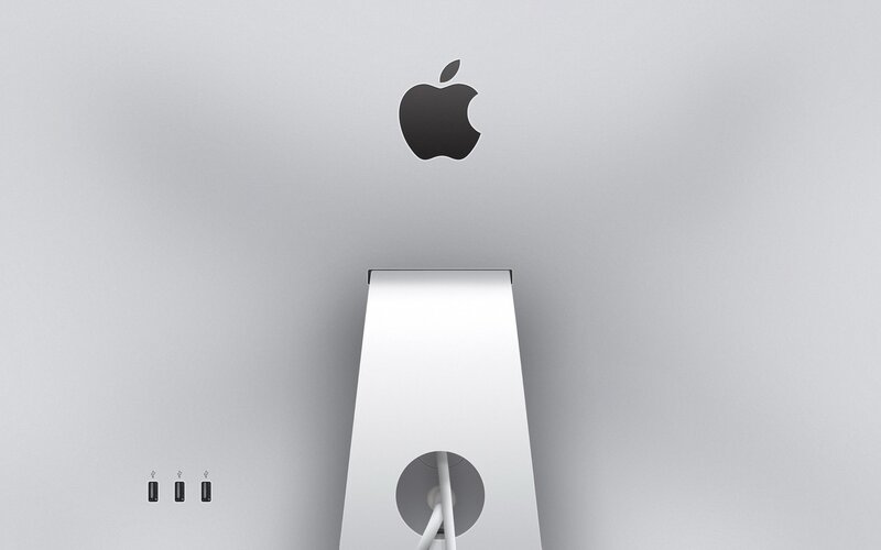Apple iMac rear view