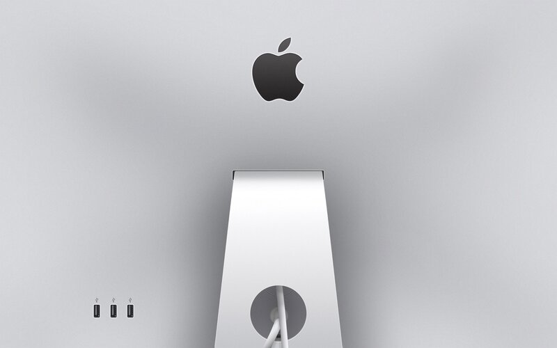 Apple iMac rear view