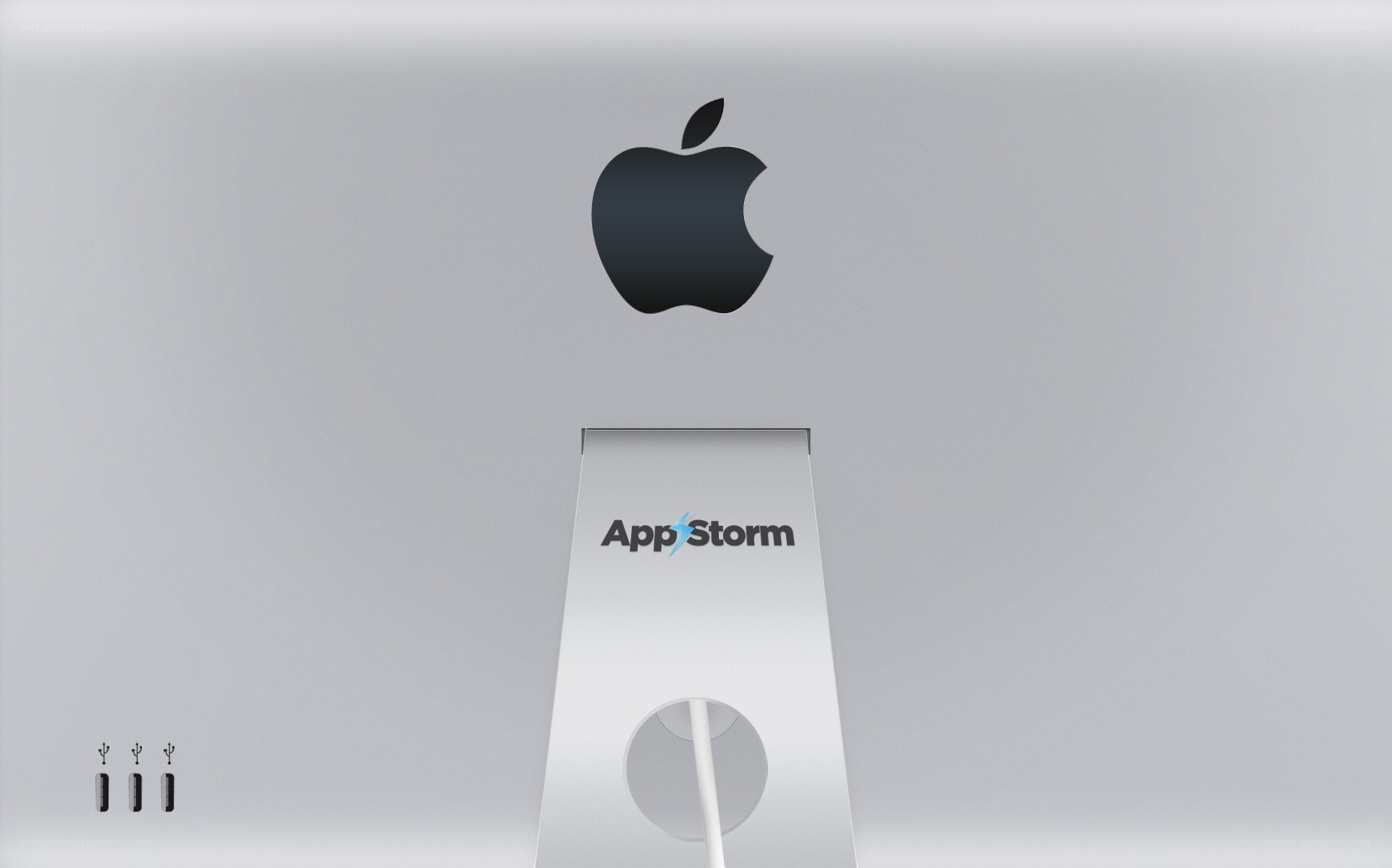 Apple iMac with AppStorm logo