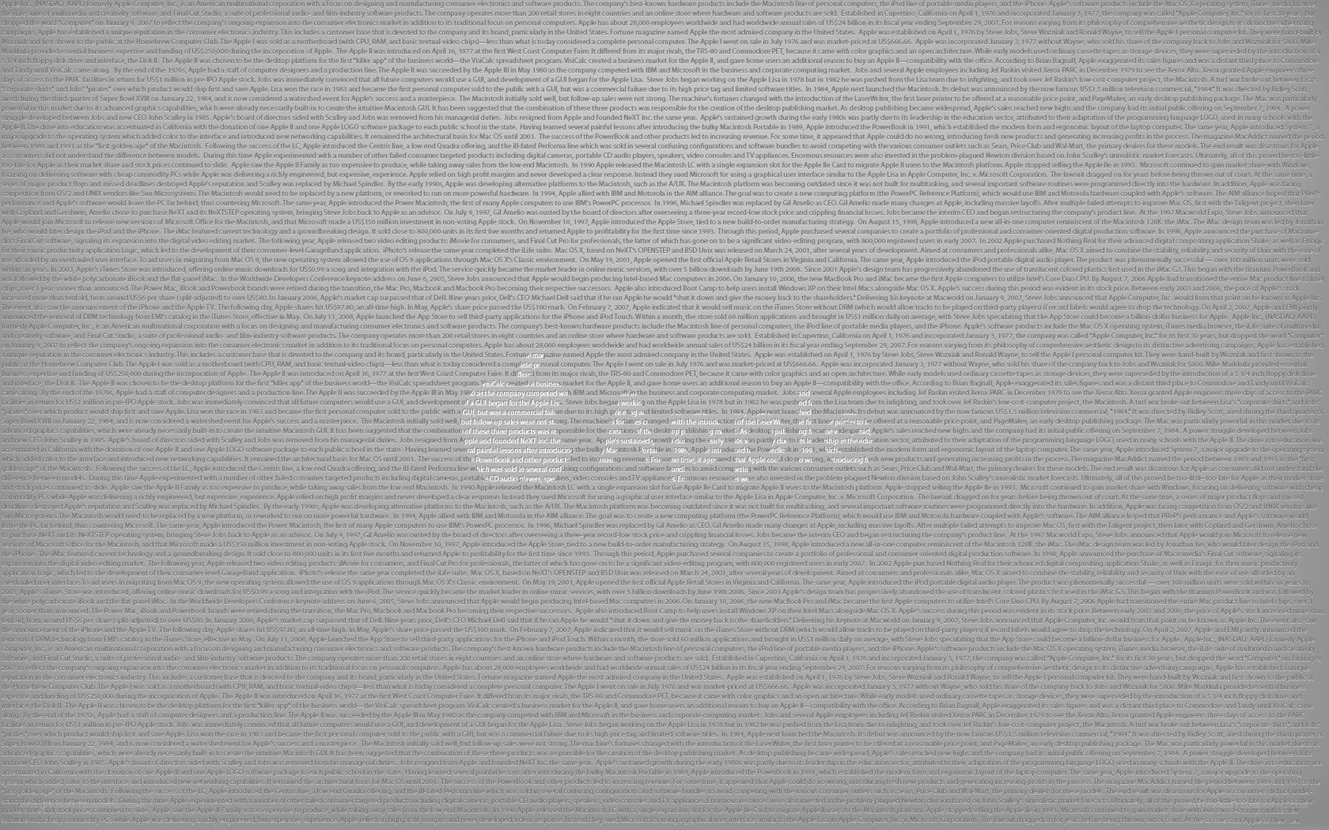 Apple Inc. history text