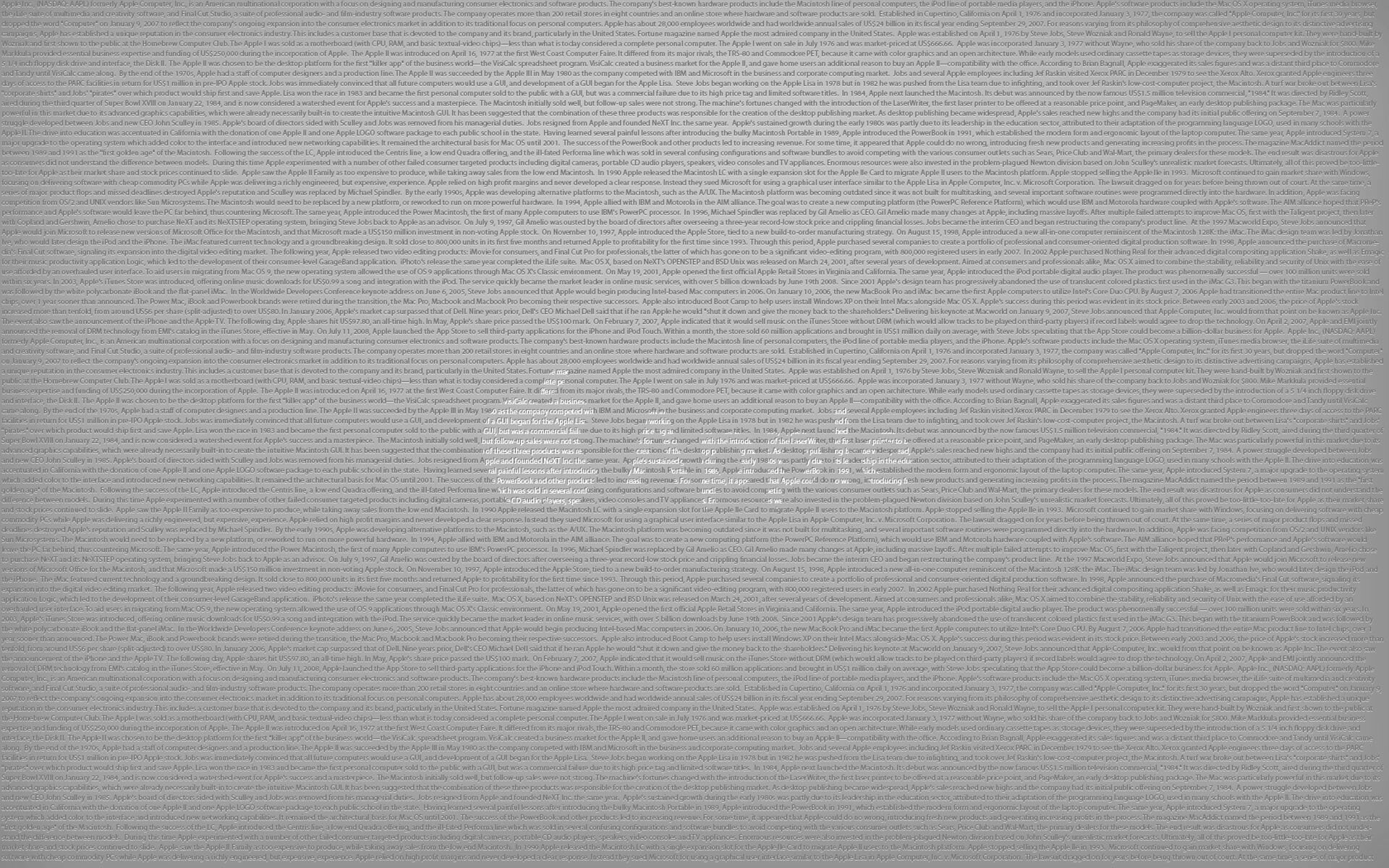 Apple Inc. history text