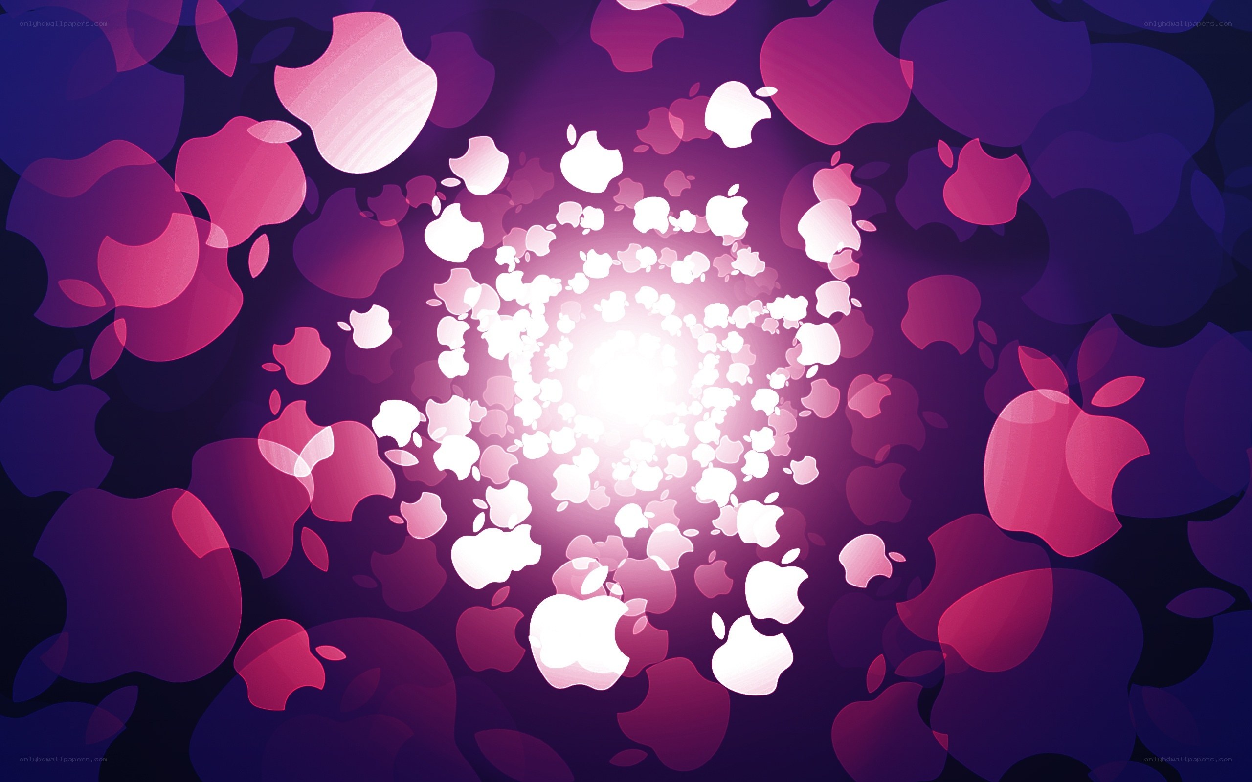 Apple logo abstract background