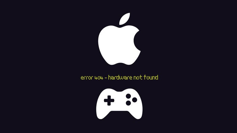 Apple Logo and Game Controller
