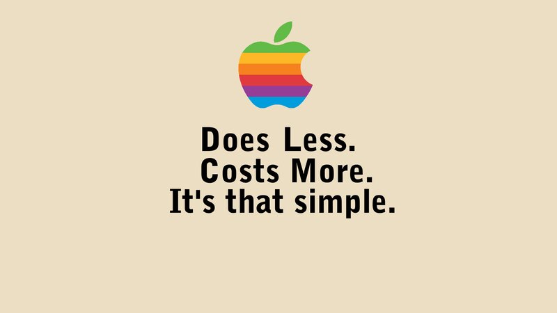 Apple Logo and Text — Beige