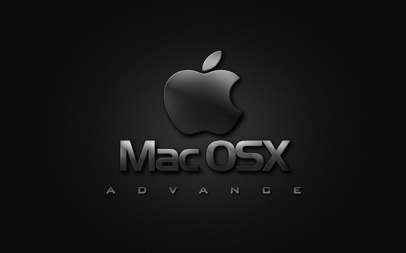 Apple Logo and Text — Black, Minimalist