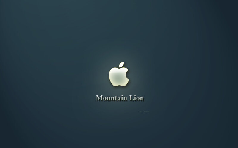 Apple Logo and Text — Dark Blue