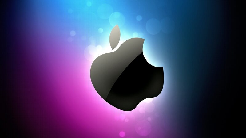 Apple Logo — Blue