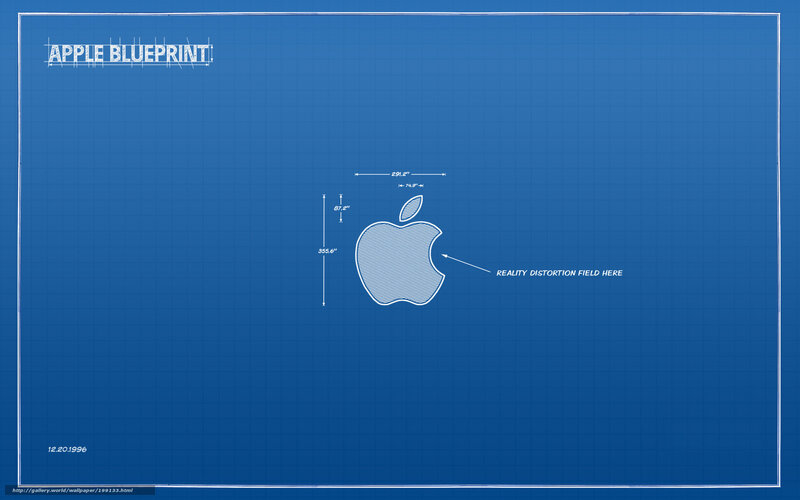 Apple Logo Blueprint