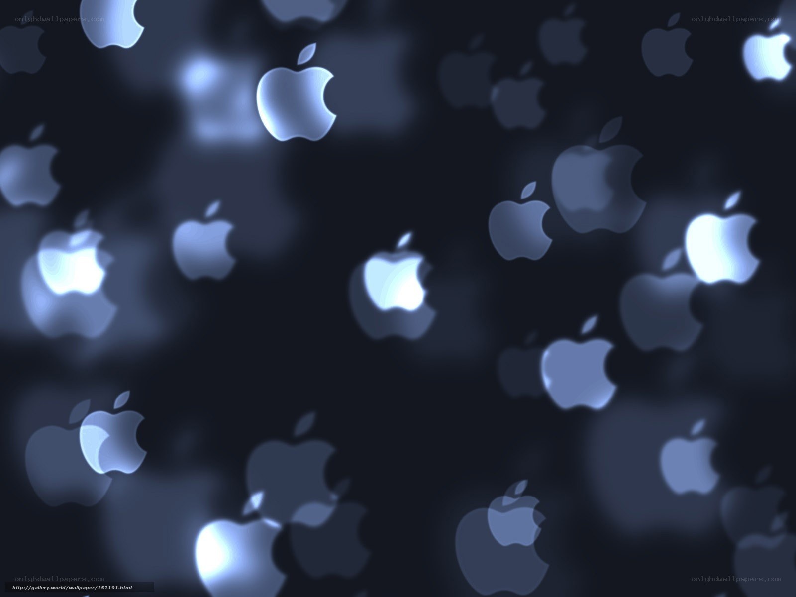 Apple logo bokeh background