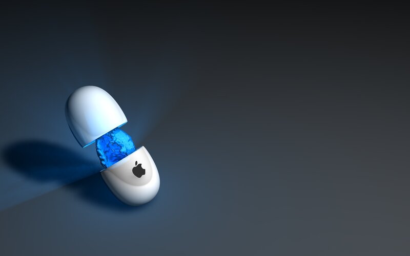 Apple logo capsule