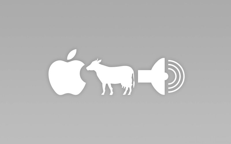 Apple Logo Cow Speaker