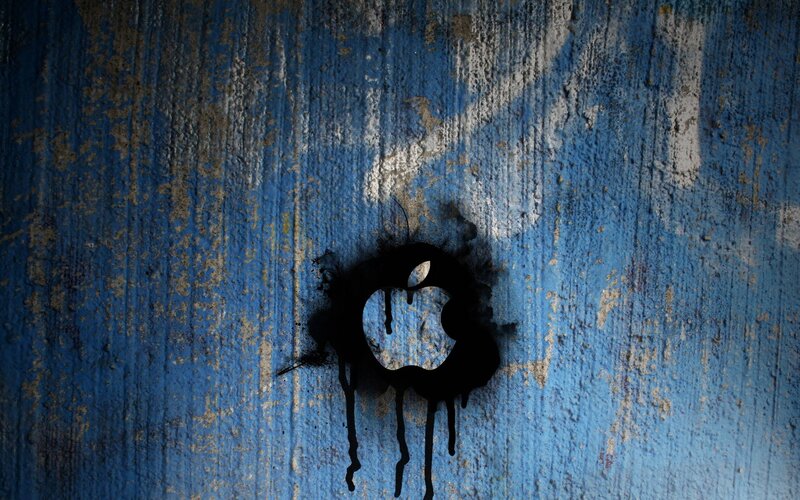 Apple Logo Graffiti